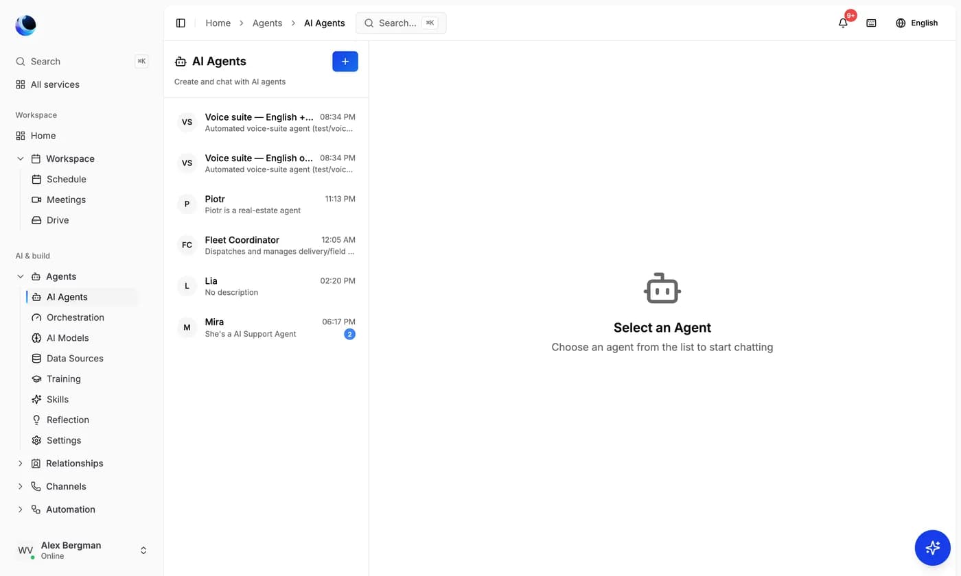 Agenci AI in Avyndo